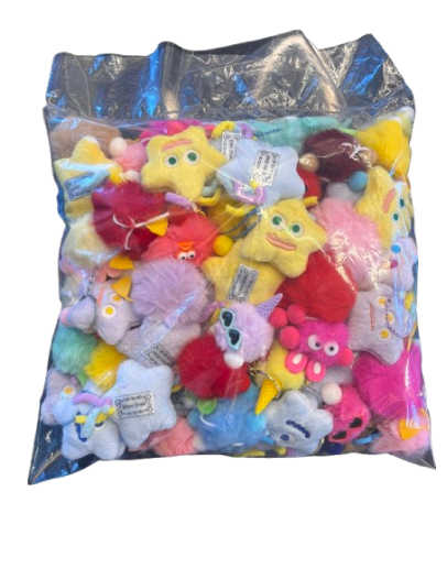 Μπρελόκ διάφορα λούτρινα παιχνίδια 13-15 cm (σακούλα)