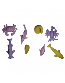 Λαστιχένια ζωάκια θάλασσας Φ45 (σακούλα)